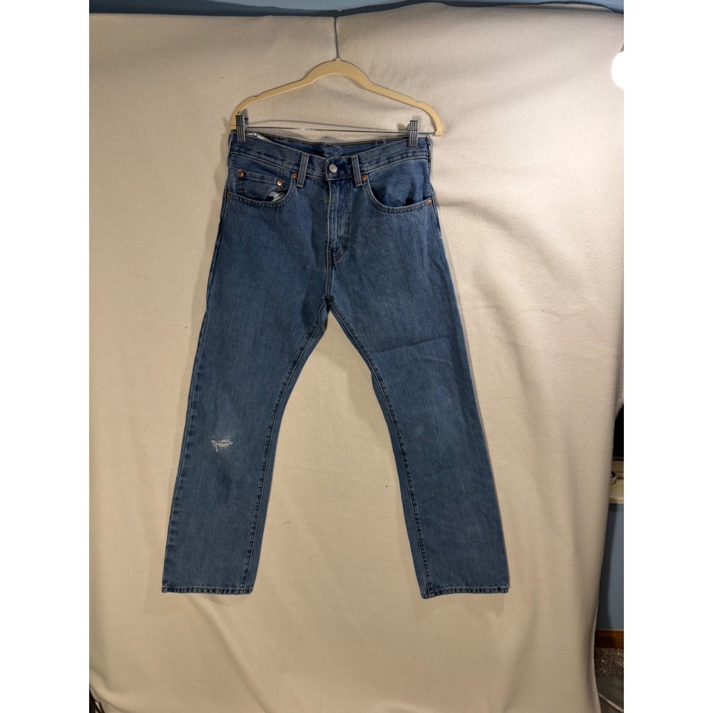 Levis 517 Bootcut Jeans Mens 31x32 Blue Denim Medium Wash 00517-4891 Distressed